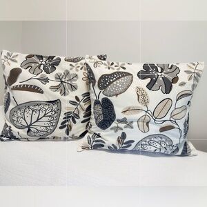 IKEA Botanical Floral Decorative Pillow